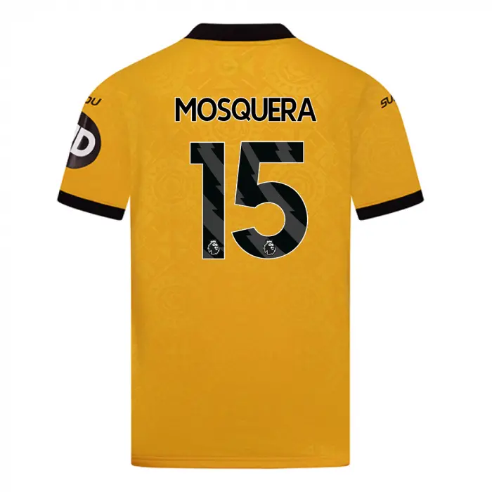 Wolverhampton Wanderers Shirt Store | 2025-26 Wolves Home Shirt – Junior MOSQUERA 15 Collection Wolverhampton Wanderers Official Gear